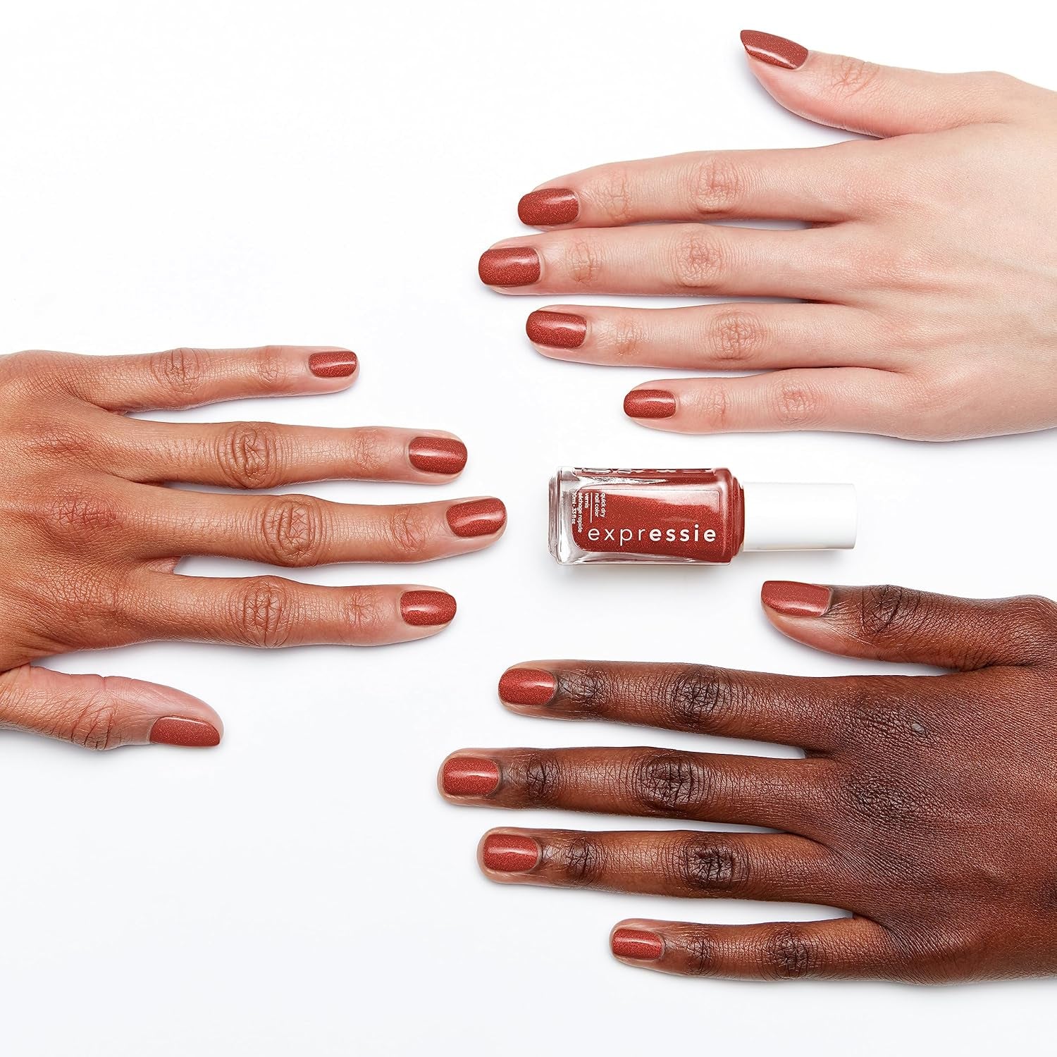 Essie schnell trocknender Nagellack „Expression“, Nr. 270 Misfit Right In, metallische, vegane Formel, 10 ml