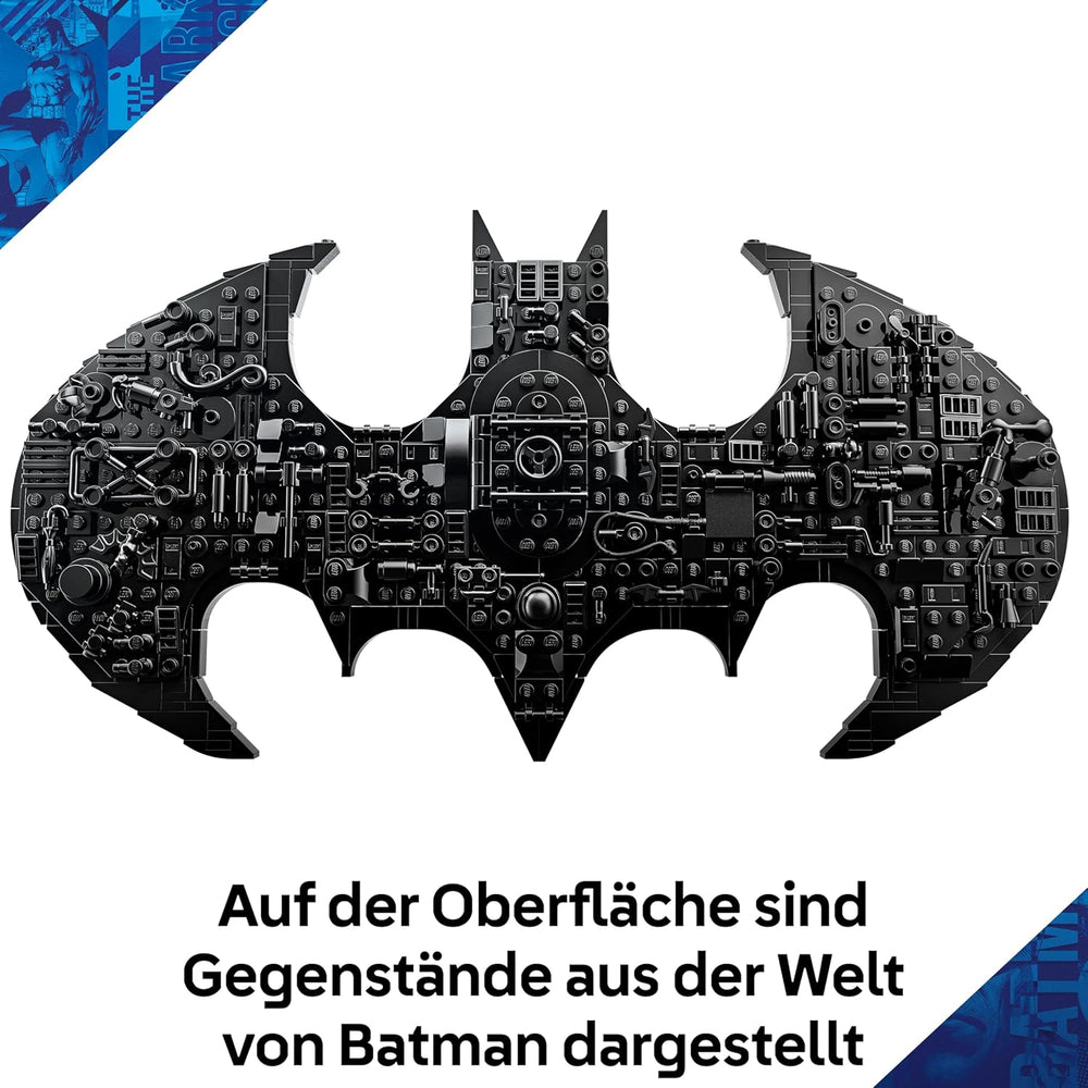 LEGO DC Batman: Batman Logo – Superhelden Spielzeug mit Minifiguren – Kreativer Modellbau für Jungen und Mädchen – DIY Deko für Kinderzimmer – Geschenk für Fans ab 12 Jahren – 76330