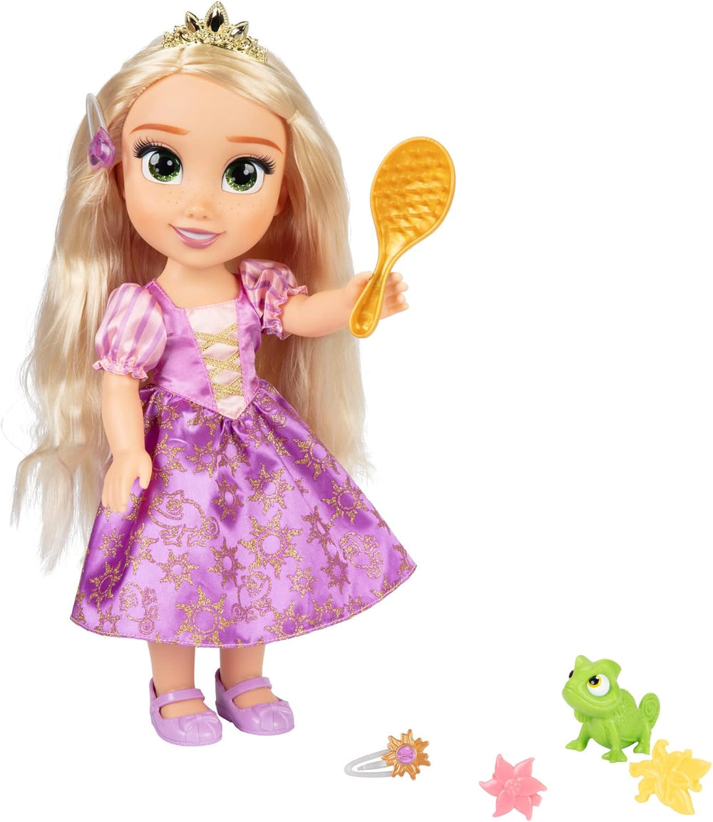 Păpușa cântătoare Disney Princess Rapunzel 35 cm, cântă „I See The Light”, include accesorii pentru mai multă distracție, perfectă pentru fetițe cu vârsta de 3 ani și peste, violet