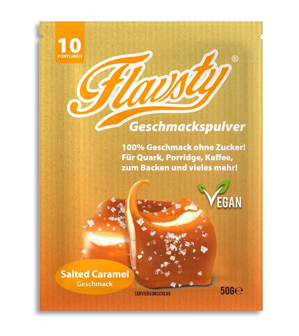Flavsty® Flavour Powder Marzipan, pungă de 50 grame (10 porții) Arome Naty Shop Caramel Sarat