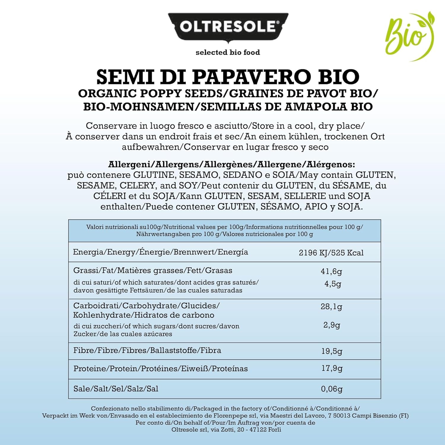 Bio-Mohnsamen, 3 kg, nährstoffreiche Bio-Mohnsamen, ideal zum Kochen und Essen, praktische Größe