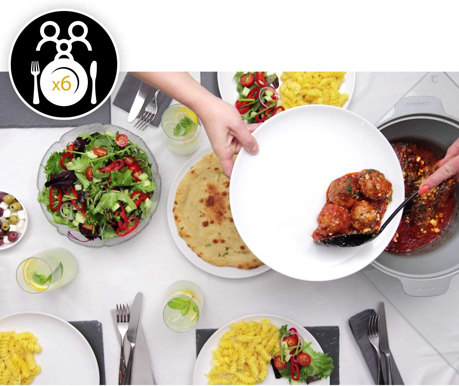 Crock-Pot Digital Slow Cooker Saute Slow Cooker mit Duraceramic 5 Liter, CSC026X Slow Cooker Naty Shop