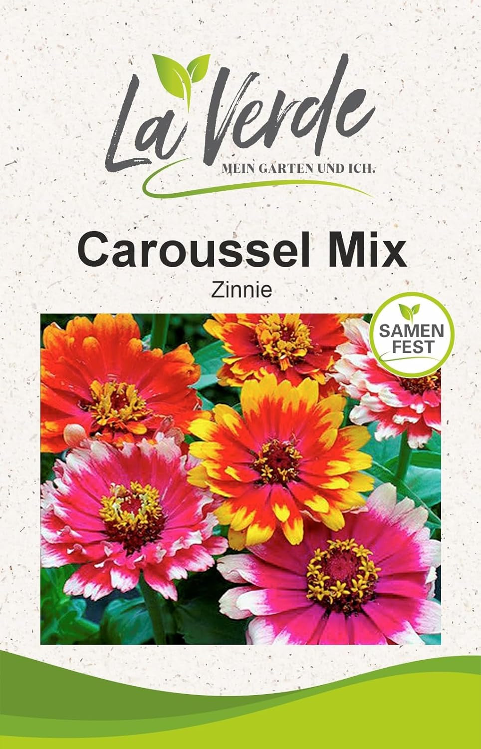 La Verde MEIN GARTEN UND ICH. Tagetes Bonita Blumensamen mischen für ca. 100 Pflanzen, langblühende Ringelblumen, gefüllte Blüten, gentechnikfreie Samen