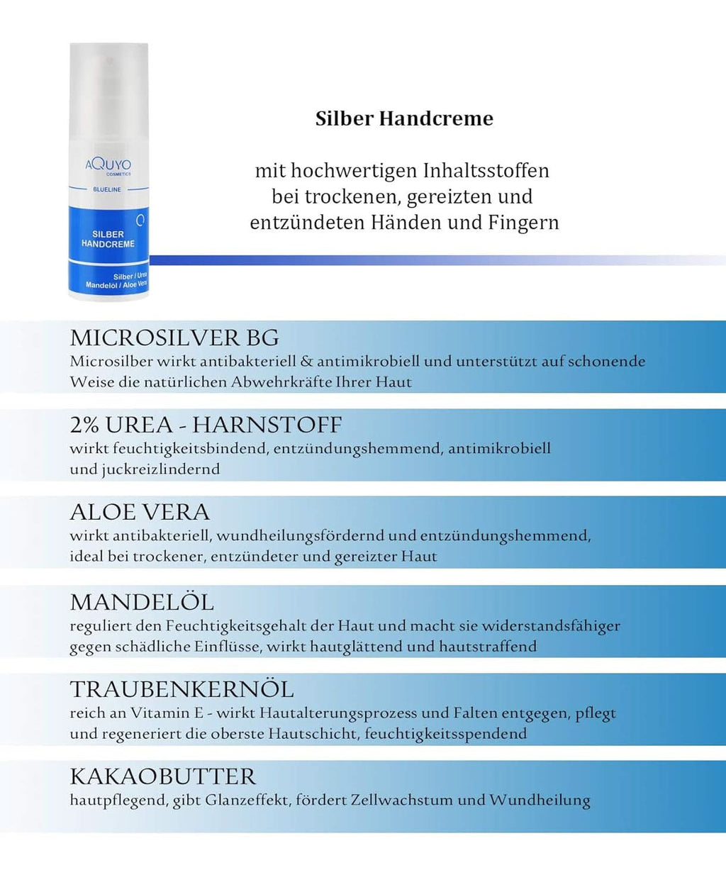 Blueline Silver Hand Cream, cremă pentru îngrijirea pielii, 100 ml Cosmetice si Infrumusetare Naty Shop