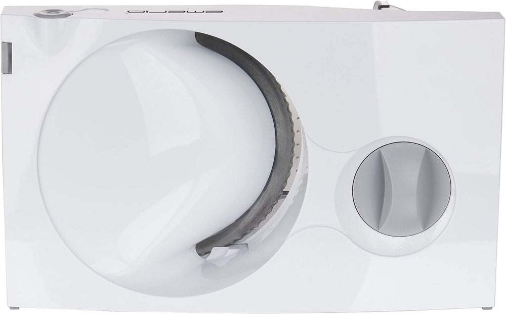 Emerio Allesschneider „Made in EU“ MS-125000, Edelstahlklinge hergestellt in Deutschland, verstellbar 0-17 mm, 100 W Aktenvernichter und Allesschneider Naty Shop