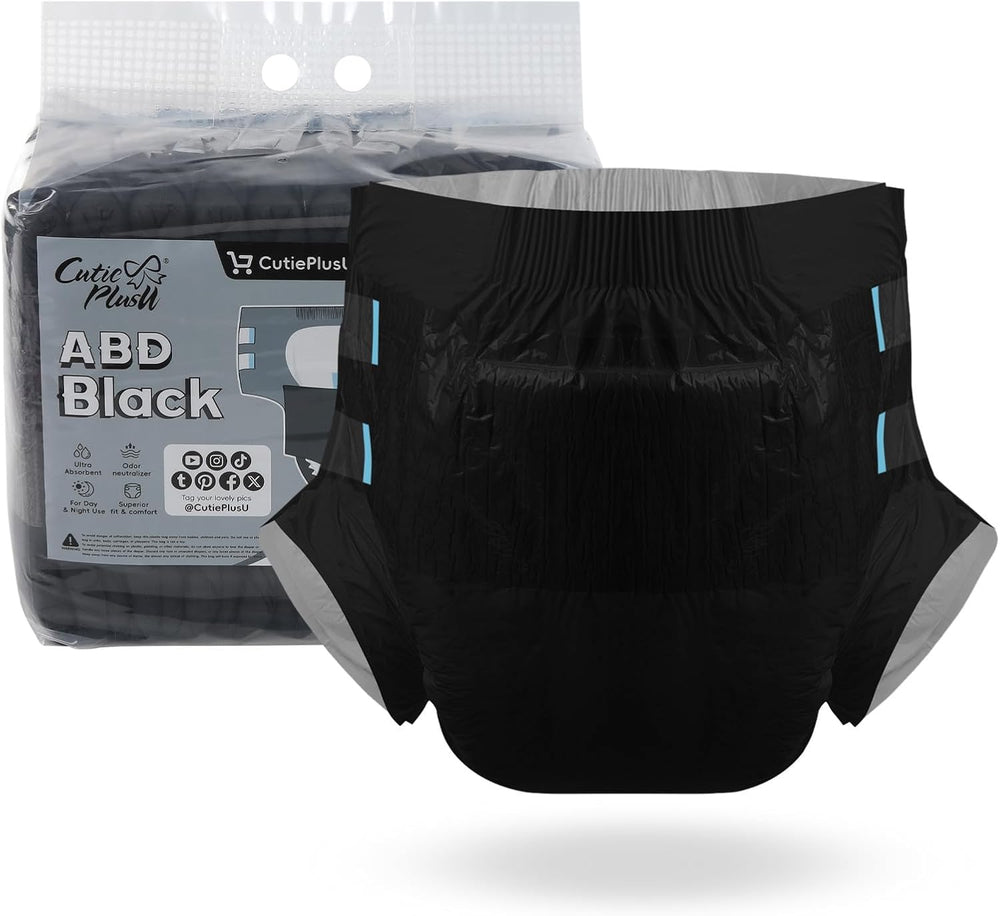 CutiePlusU Windeln für Erwachsene, 10er-Pack Einweg-Inkontinenzhöschen mit Schlaufen für Damen und Herren, maximale Saugfähigkeit über Nacht – Gelb (mittlere Größe 71–96 cm)