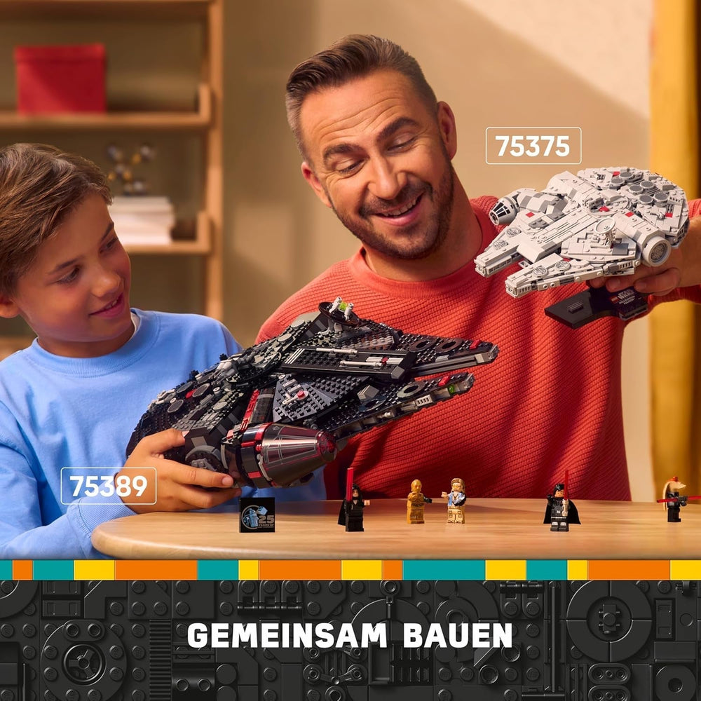 LEGO Star Wars Dark Millennium Falcon, Raumschiff-Set, Bauspielzeug für Kinder, Geburtstagsgeschenk für Jungen, Mädchen und Fans, Abenteuerspielzeug 75389 Bausets Besuchen Sie den LEGO-Store