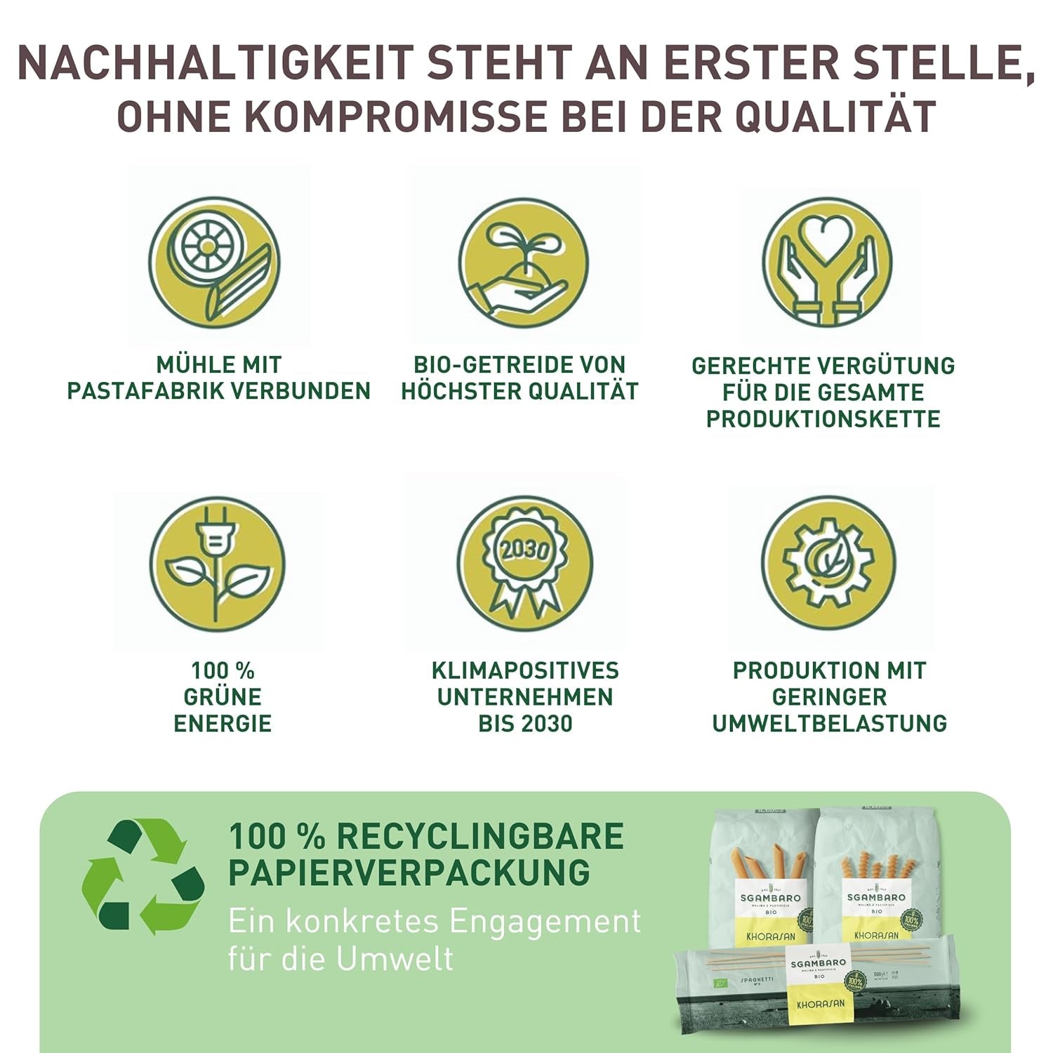 Bio-Fusilli-Nudeln Nr. 93 – 500 g Khorasan-Weizen – Uralter Weizen, reich an Proteinen, 100 % in Italien angebaut – Vielseitig in der Küche und reich an Nährstoffen