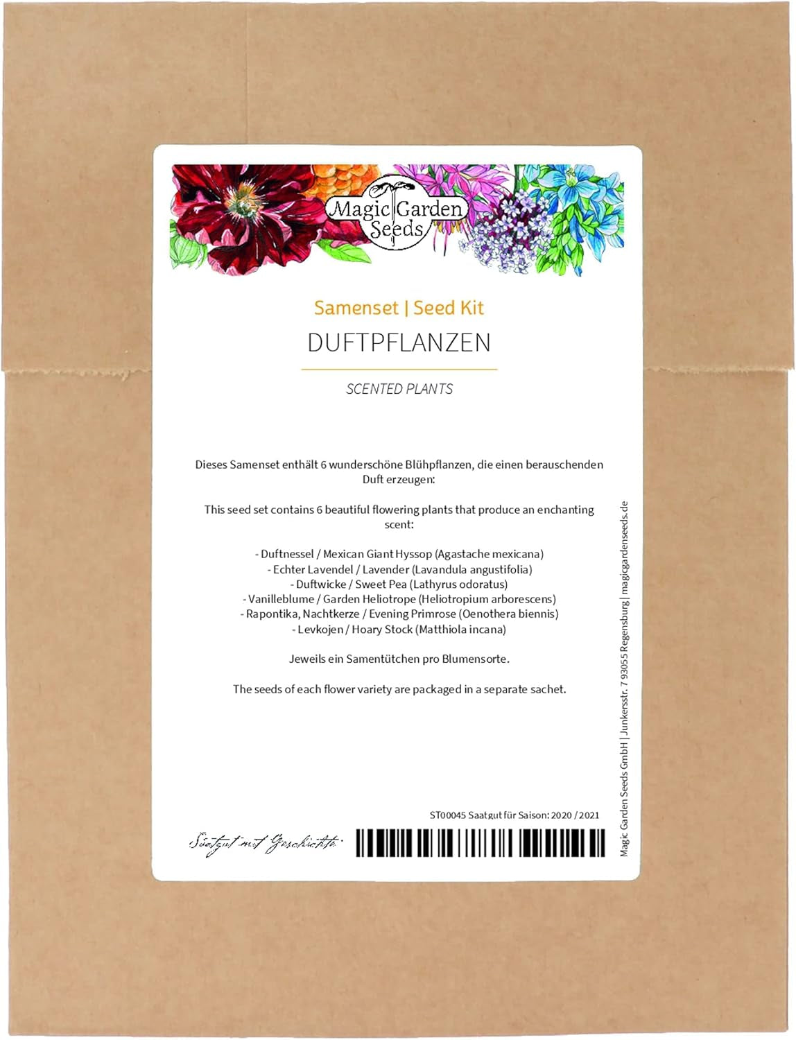 Duftende Pflanzen - Samenset mit 6 prachtvoll duftenden Blühpflanzen