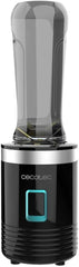Cecotec Tragbarer Einzelstandmixer Power Titanium 300 Easygo. 350W, Zerkleinert Eis, 4 Klingen Mit Schwarzer Titanbeschichtung, Inklusive 2 Kühlröhren, 2 Tragbaren Bechern Und 2 Deckeln Mama si Copilul Naty Shop