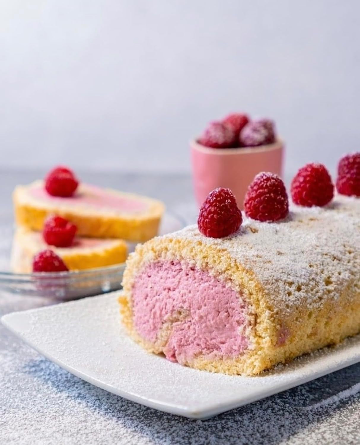 RUF Biskuit Teig, Backmischung Für Einen Saftigen Biskuitteig, Gelingsicher Und Schnell Zubereitet, Zur Herstellung Von Biskuitrollen, Biskuitkuchen Oder Tortenboden, 1 X 250G Naty Shop