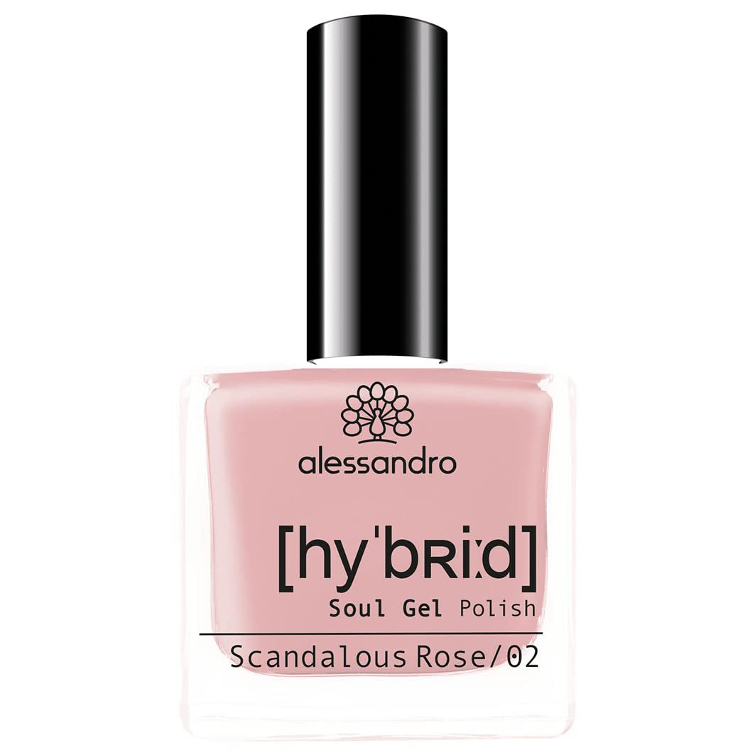 Alessandro Sinful Glow HYBRID Nagellack – Nude-Ton – Perfekte Nägel in nur 3 Schritten, ohne LED – hält bis zu 10 Tage! 8 ml