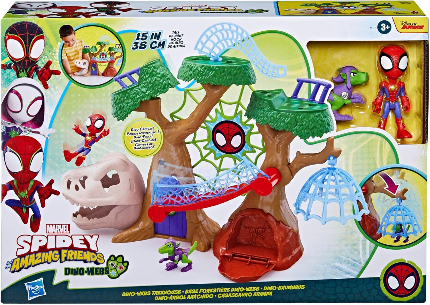 Marvel Spidey und seine Superfreunde Dino Treehouse Superhelden-Spielset Actionfiguren Naty Shop