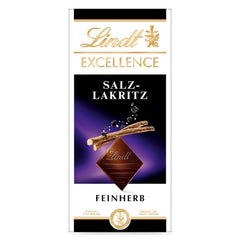 Lindt Excellence Sweet Salted Wood – Dunkler Schokoladenriegel 100 g – Intensiver Kakaogeschmack