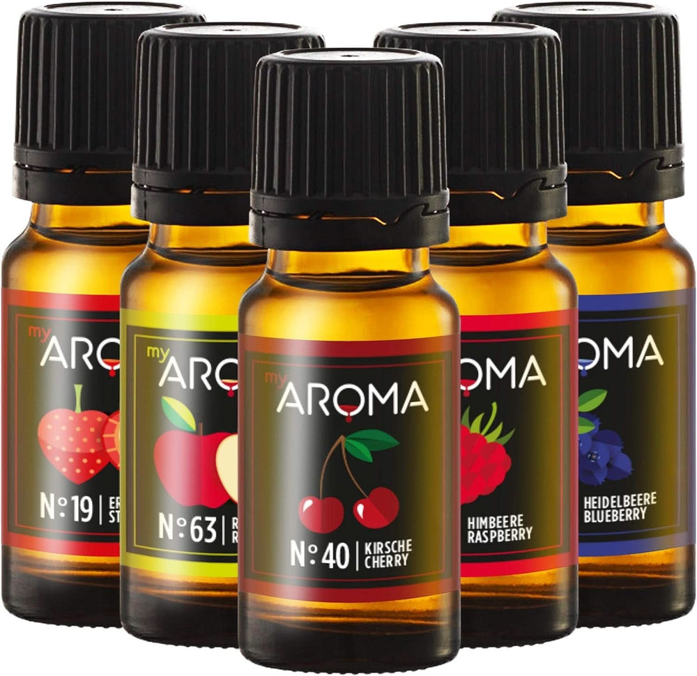Myaroma | Set: Wald & Wiese – Naturreines Aroma mit Fruchtaroma und Fruchtaroma (5 x 10 ml) | Zuckerfreie und ungesüßte Süßstoffe von Naty Shop Forest Meadow