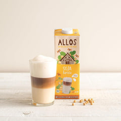 Allos Sojadrink Barista Schaum für veganen Kaffee, laktosefrei