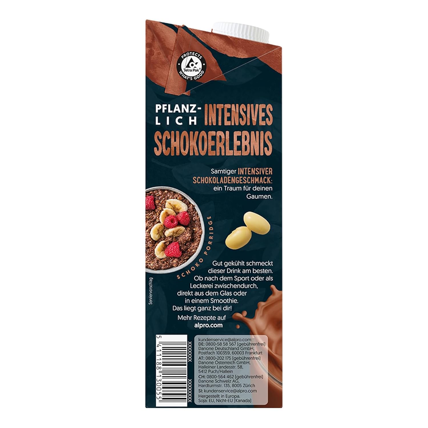 Alpro Vanille-Sojagetränk – vegan, laktosefrei, mit Vitaminen