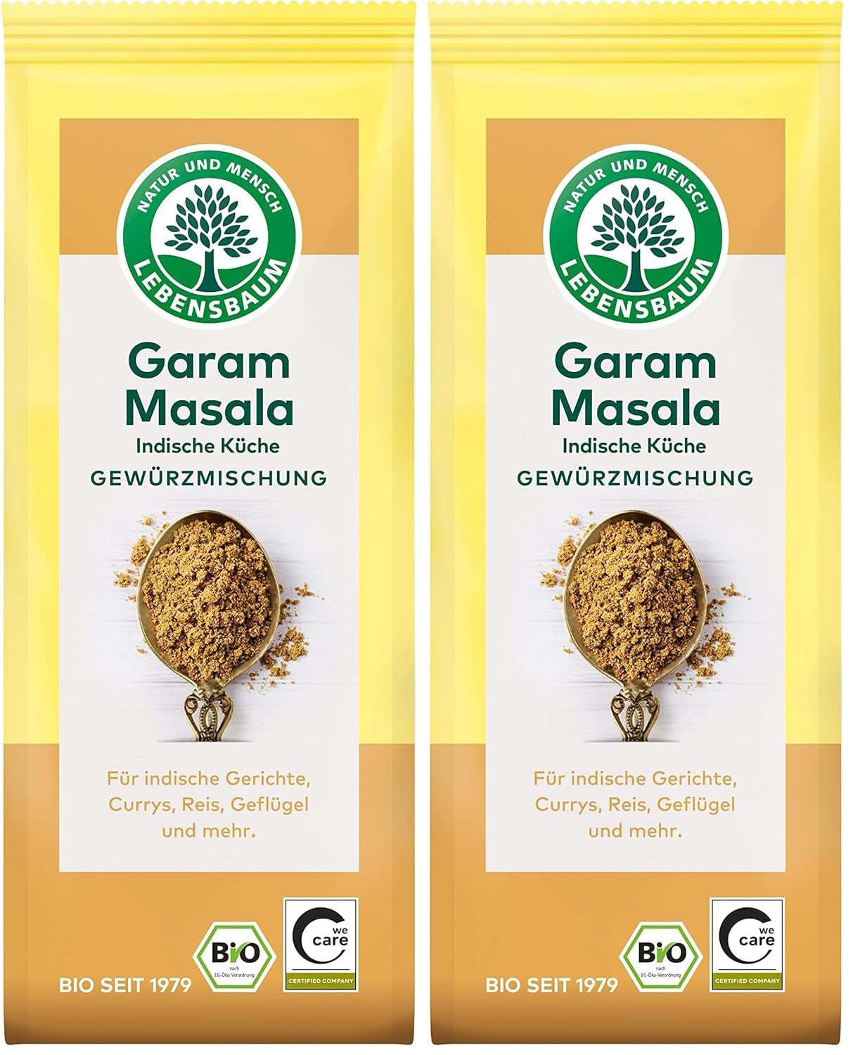 Lebensbaum Garam Masala, Bio-Gewürz zum Würzen von Currys, Reis und Geflügel mit würzig-wärmeren und angehenden pfeffrigen Noten, 40 g