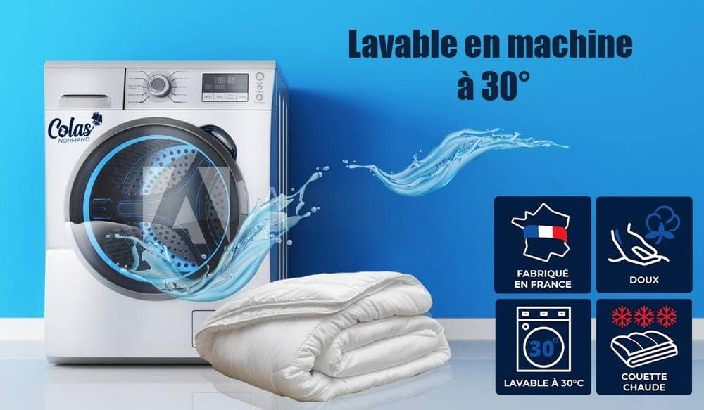 Steppdecke 140 x 200 cm | Bio-Baumwolle und Merinowolle | Warm, maschinenwaschbar bei 30 °C. Bettdecken und Steppdecken von Naty Shop