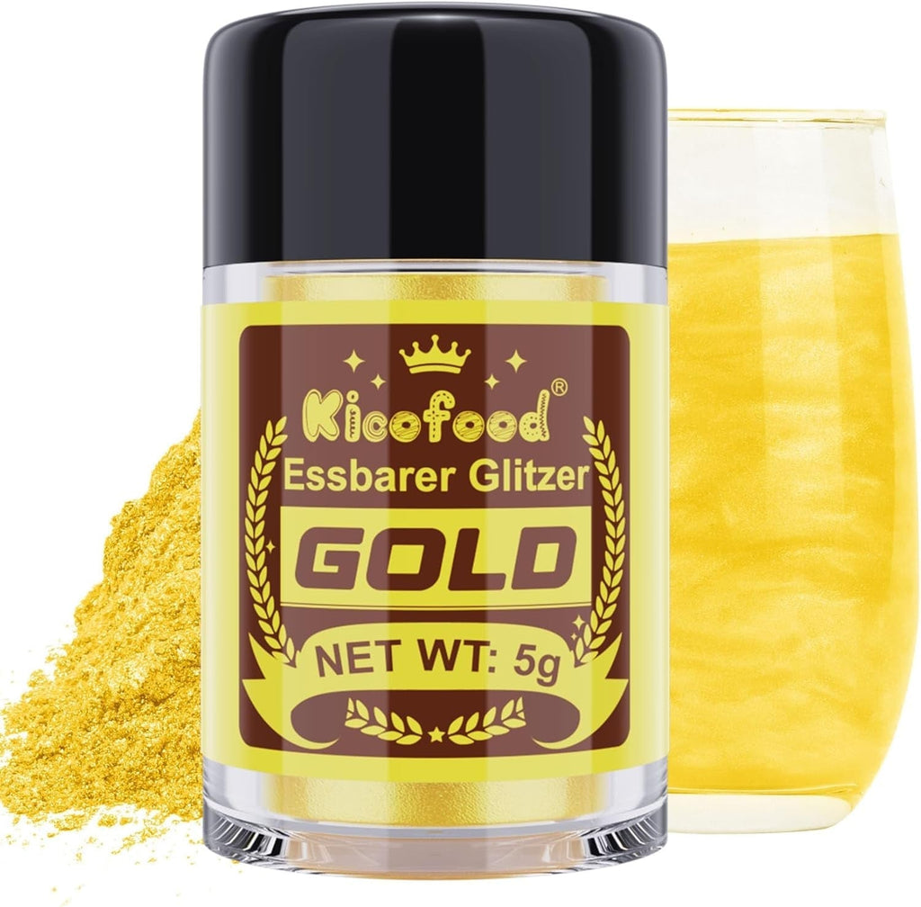 Kicofood, glitter comestibil, 5 grame, diverse culori Glitter Naty Shop Audiu