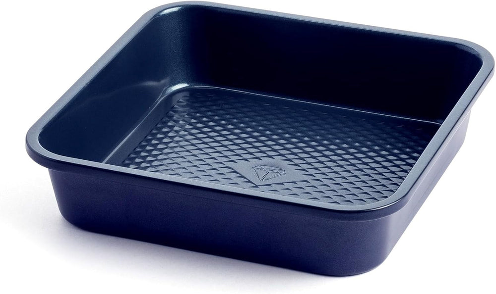 Blue Diamond Bakeware 12Er Muffinform Mit Antihaftbeschichtung, Blau Formen und Backbleche Naty Shop Quadratische Kuchenform