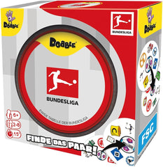 Dobble Bundesliga, Familienspiel, Kartenspiel, 2-8 Spieler, ab 6 Jahren, 15 Minuten, deutsch