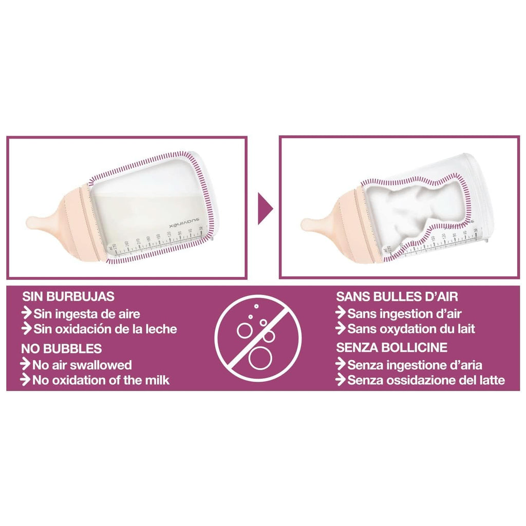 Suavinex, Materna pompă de sân, 120 ml, cu debit reglabil Accesorii Hrana si Alaptare Bebe Naty Shop