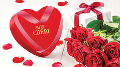 Ferrero Mon Chéri Heart – Schokoladengeschenk zum Valentinstag für Sie und Ihn – Knusprige Schokolade, fruchtiger Likör und aromatisierte Kirschen – Für Valentinstag, Muttertag und Ostern – 1 Packung à 147 g