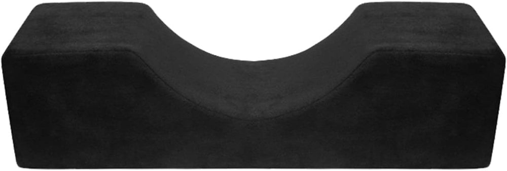 Deciniee pernă de gene în formă de U: pernă ergonomică pentru gât pernă de gene - pernă de flanel pernă de alungire a genelor pentru salon de înfrumusețare la domiciliu Perne ortopedice cervicale Naty Shop Negru