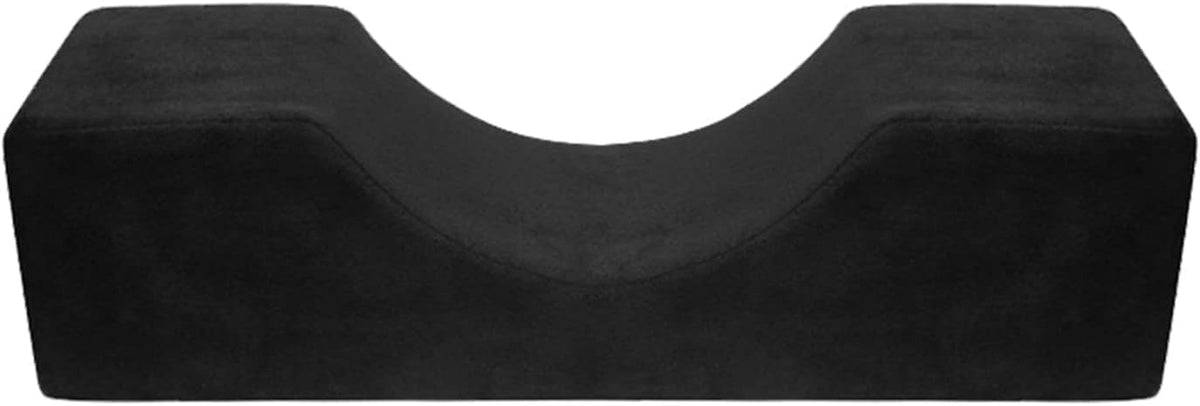 Deciniee pernă de gene în formă de U: pernă ergonomică pentru gât pernă de gene - pernă de flanel pernă de alungire a genelor pentru salon de înfrumusețare la domiciliu Perne ortopedice cervicale Naty Shop Negru