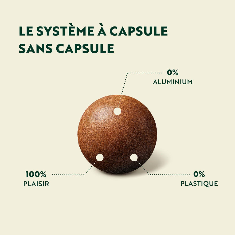 CoffeeB illy Intenso Espresso – Kompostierbare Kaffeekugeln, 9 Stück, kompatibel mit CoffeeB Maschinen, mit Noten von Kakao, Schokolade und Trockenfrüchten