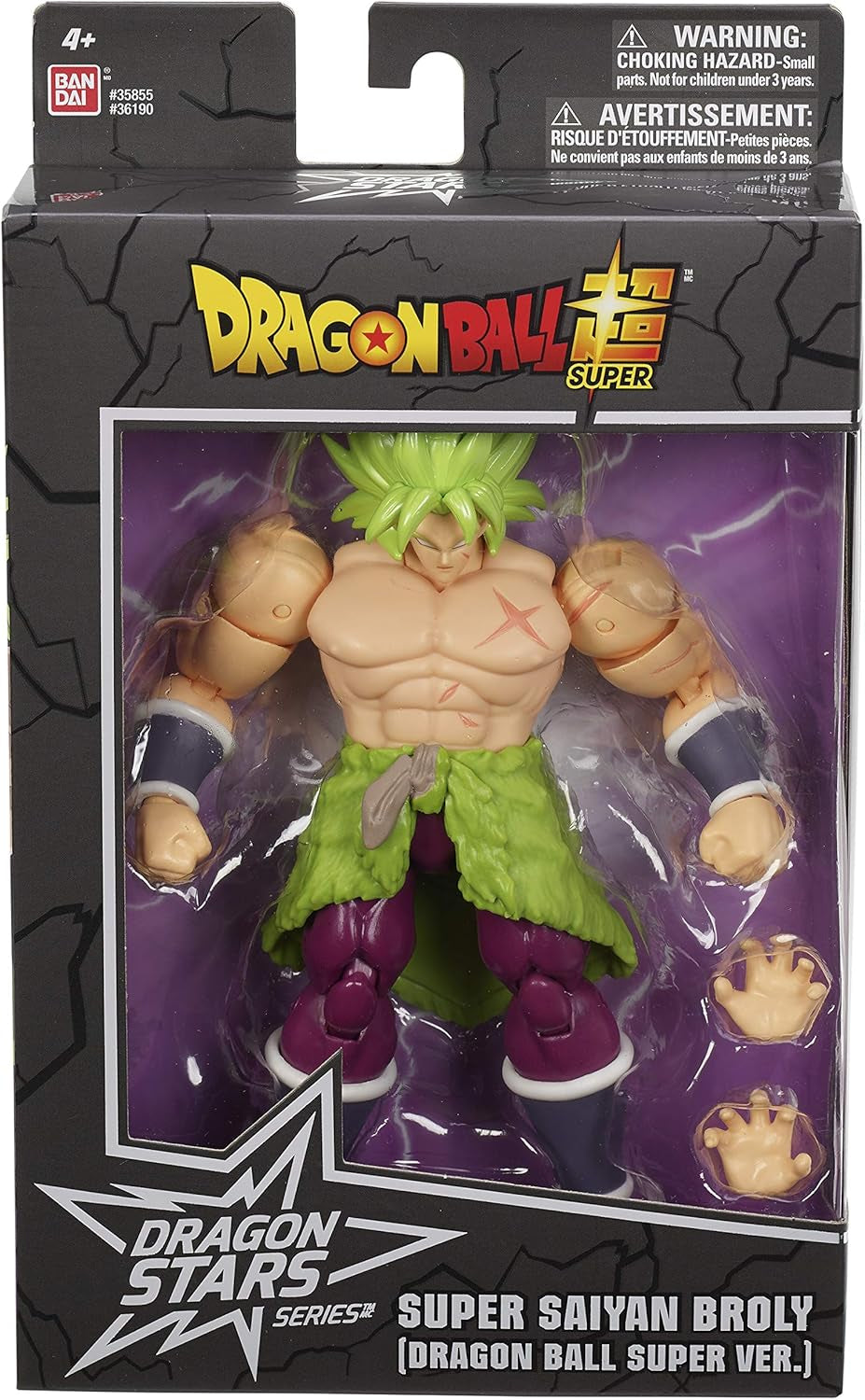 BANDAI - Dragon Ball Super - Figurine Dragon Stars 17 Cm - Super Saiyan Broly - Figura articulată Broly - Licența oficială Dragon Ball - Jucărie pentru copii 4+ ani - 36190J Action figures Naty Shop