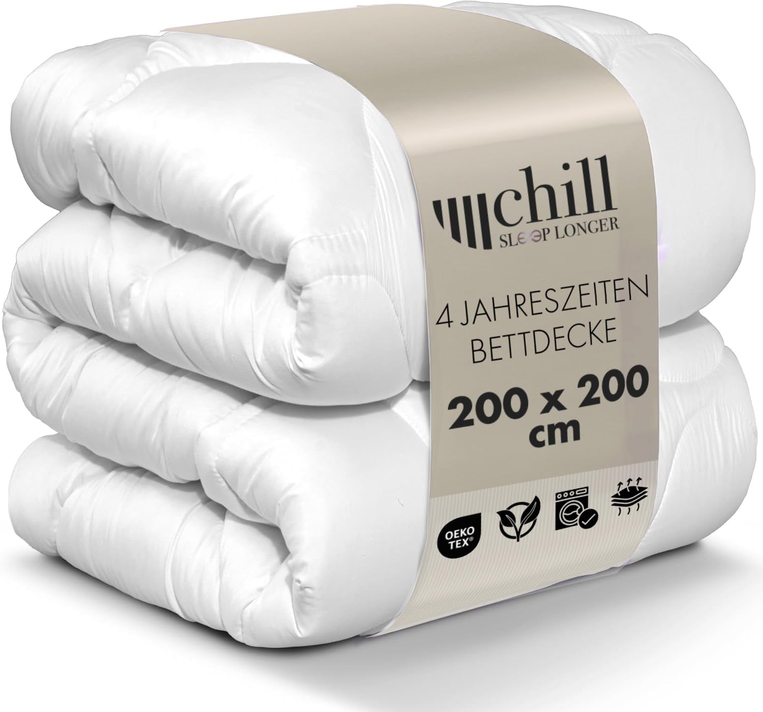 Plapumă 4 anotimpuri 135X200-2 în 1 plapumă all-season 135X200 - Plapumă respirabilă, lavabilă și vegană - Plapumă duo cu bandă de confort pentru dormit - Umplutură 500G & 700G Plapumi si pilote Naty Shop 200 X 200 Cm