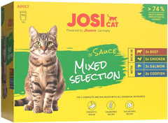 Multipack Mixed Selection in Sauce (12 x 85 g) | Adult | Premium Nassfutter in Sauce für ausgewachsene Katzen | Multipack mit 4 Sorten | Ohne Konservierungsmittel | 12er Pack