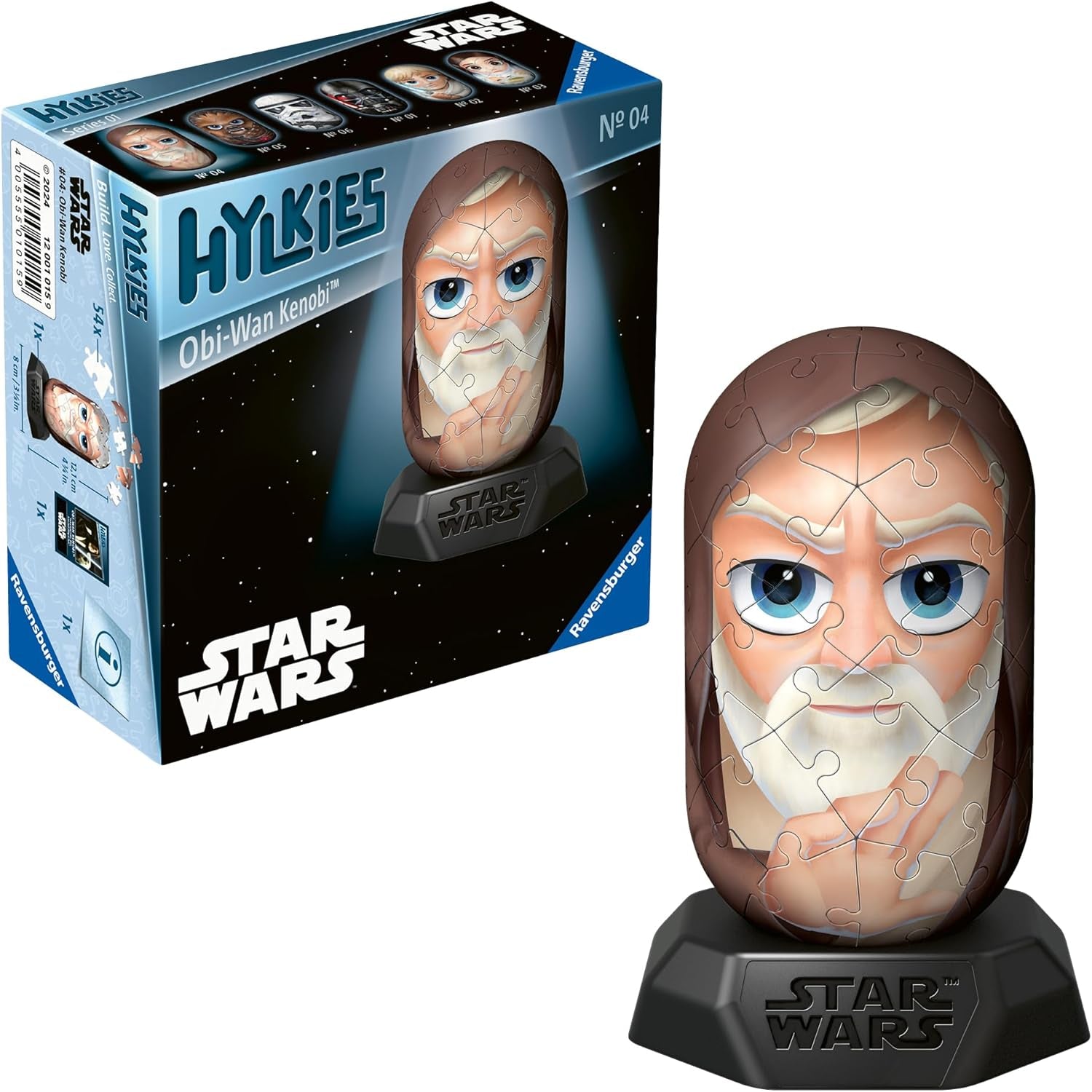 Ravensburger Hylkies: Figurine de colecție Star Wars de asamblat singur - Figura #03 - Prințesa Leia - Construiește, îndrăgostește-te, colecționează - Mini figurine pentru fanii Star Wars Action figures Naty Shop Obi-Wan Kenobi