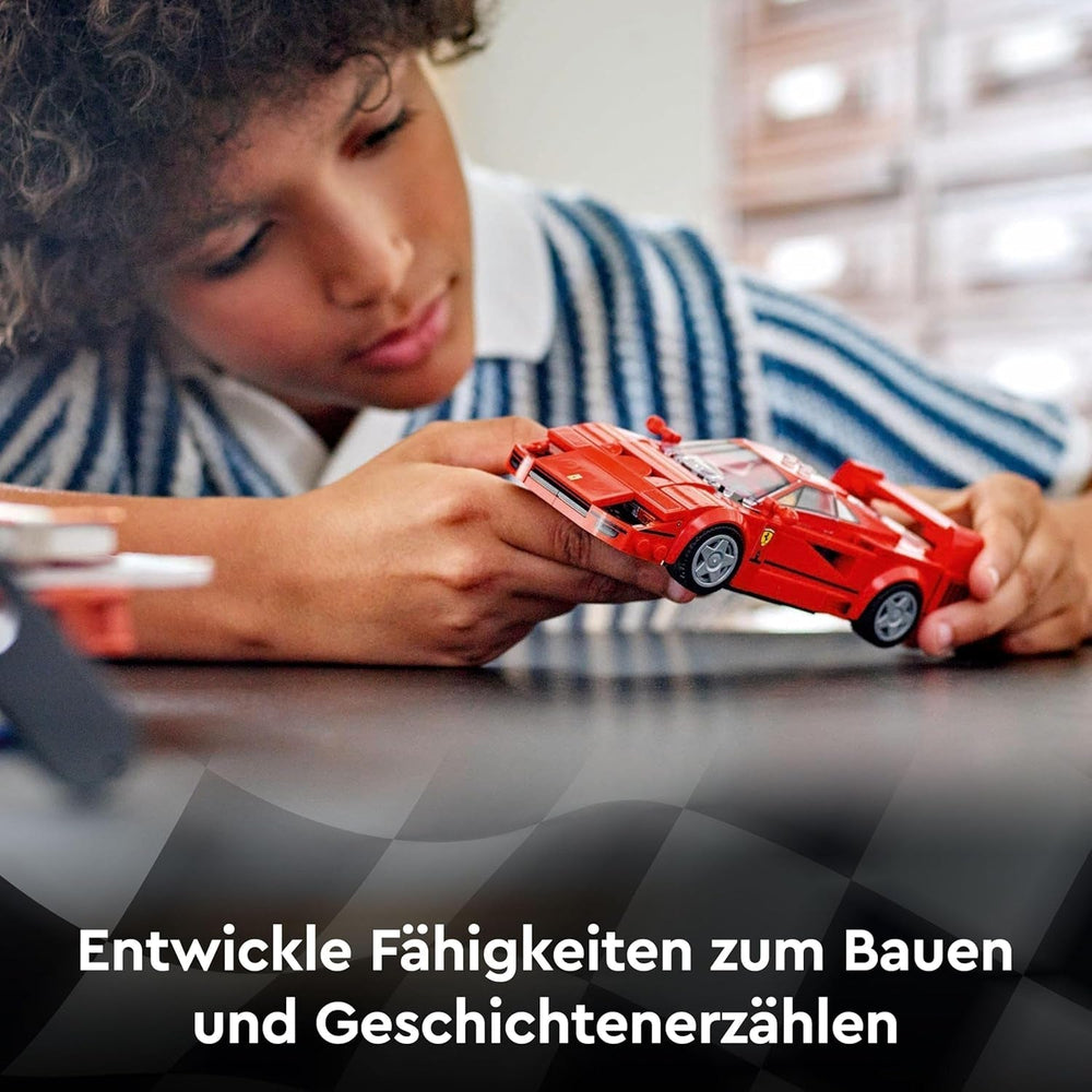 LEGO Speed Champions Ferrari F40 Supersportwagen, Spielset mit baubarem Spielzeugauto und Minifiguren-Fahrer, Sammelbauset für Kinder, Geschenk für Jungen und Mädchen 76934 Bausets Besuchen Sie den LEGO-Store