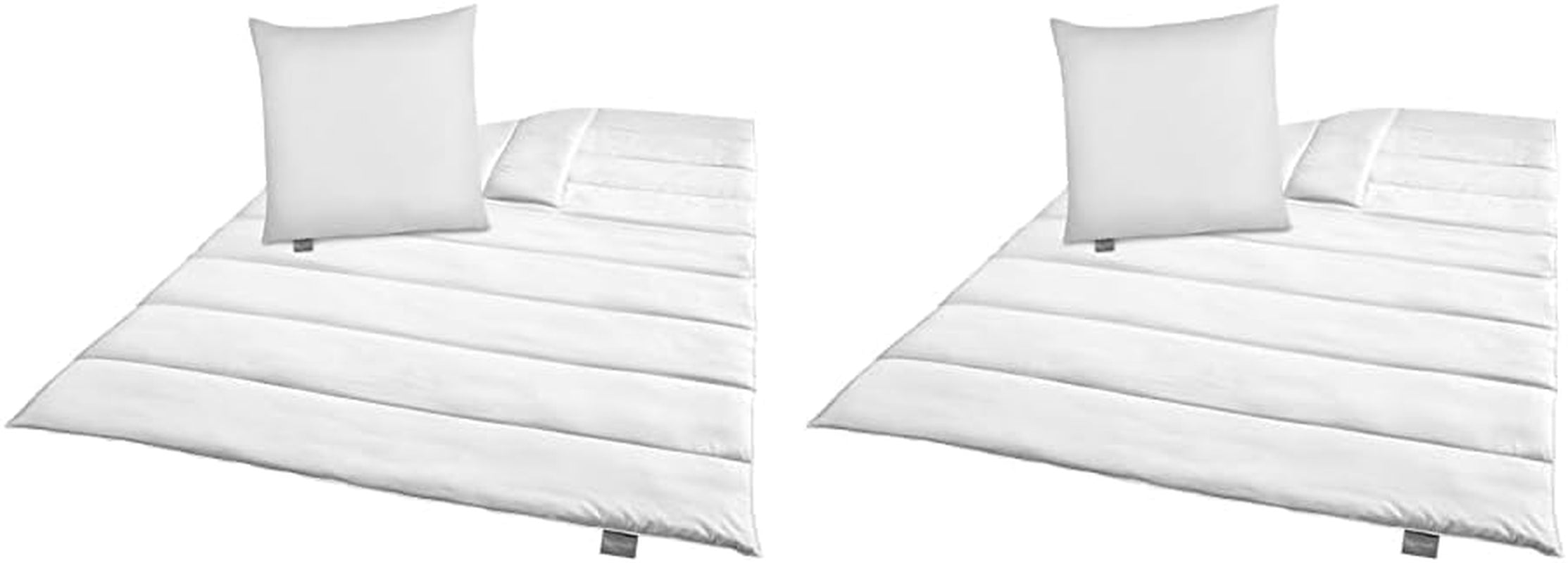 Traumnacht Green Bettwäsche-Set – Ganzjahresdecke 135 x 200 cm + Kissen 80 x 80 cm, langlebig mit Mikrofaserbezug, hergestellt nach deutschem Qualitätsstandard (2er-Pack) Naty Shop Duvets & Quilts Standardtitel