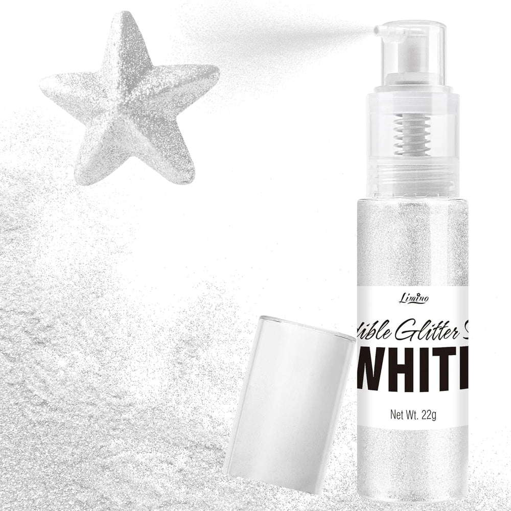 Spray cu sclipici comestibil - 22G sclipici alimentar, pudră cu sclipici comestibilă pentru băuturi, decorațiuni tort, macaroane - pudră cu sclipici colorant alimentar, sclipici comestibil pentru cocktailuri, brioșe (roz)