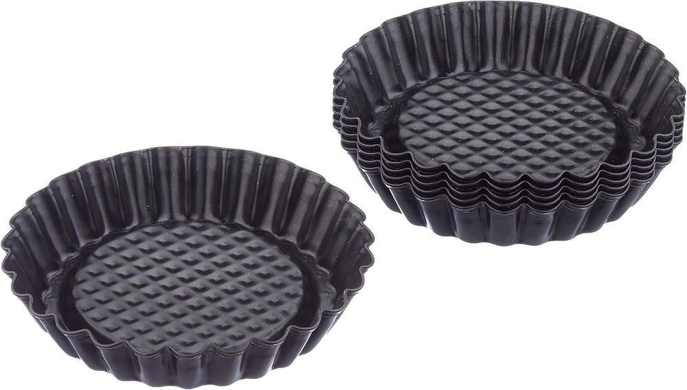 ORIGINAL KAISER Classic plus Obstbodenform 28 cm, 28,4 x 28,4 x 3,5 cm & Classic Mini Torteletts 6 Stück, Tartelette Förmchen 10 cm, Tarteform Klein, Tortelettförmchen Antihaftbeschichte Backformen und Bleche Naty Shop
