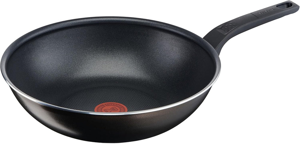 Tefal Easy Cook & Clean, Antihaftbeschichtung, Temperaturanzeige, nicht für Induktion geeignet. Töpfe und Pfannen Naty Shop Wok-Pfanne 28 cm