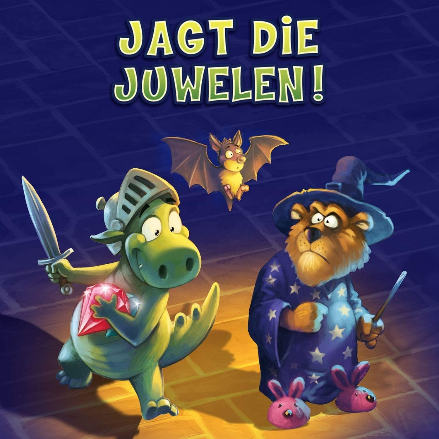 KOSMOS 681036 Raffi Raffzahn Juwelenjagd, spannendes Spiel für Kinder mit magnetischer Drachenfigur, Brettspiel für 2–4 Kinder ab 6 Jahren oder die ganze Familie