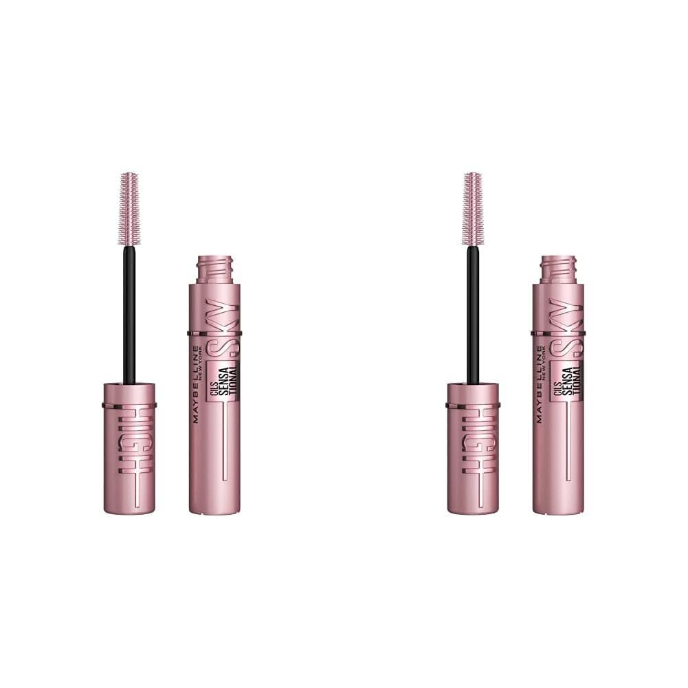 Maybelline Lash Sensational Sky High Kosmetik und Schönheit Naty Shop Very Black 9,6 ml (2 Stück) Lash Sensational Sky High Mascara, Very Black