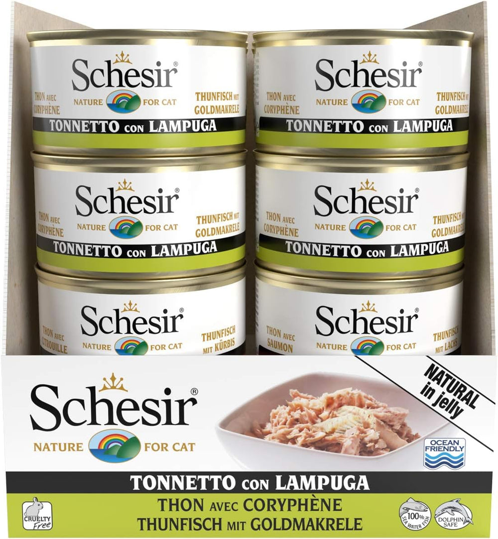 Cat Jelly Thunfisch mit Goldmakrele, Katzenfutter nass in Gelee, 24 Dosen x 85 g