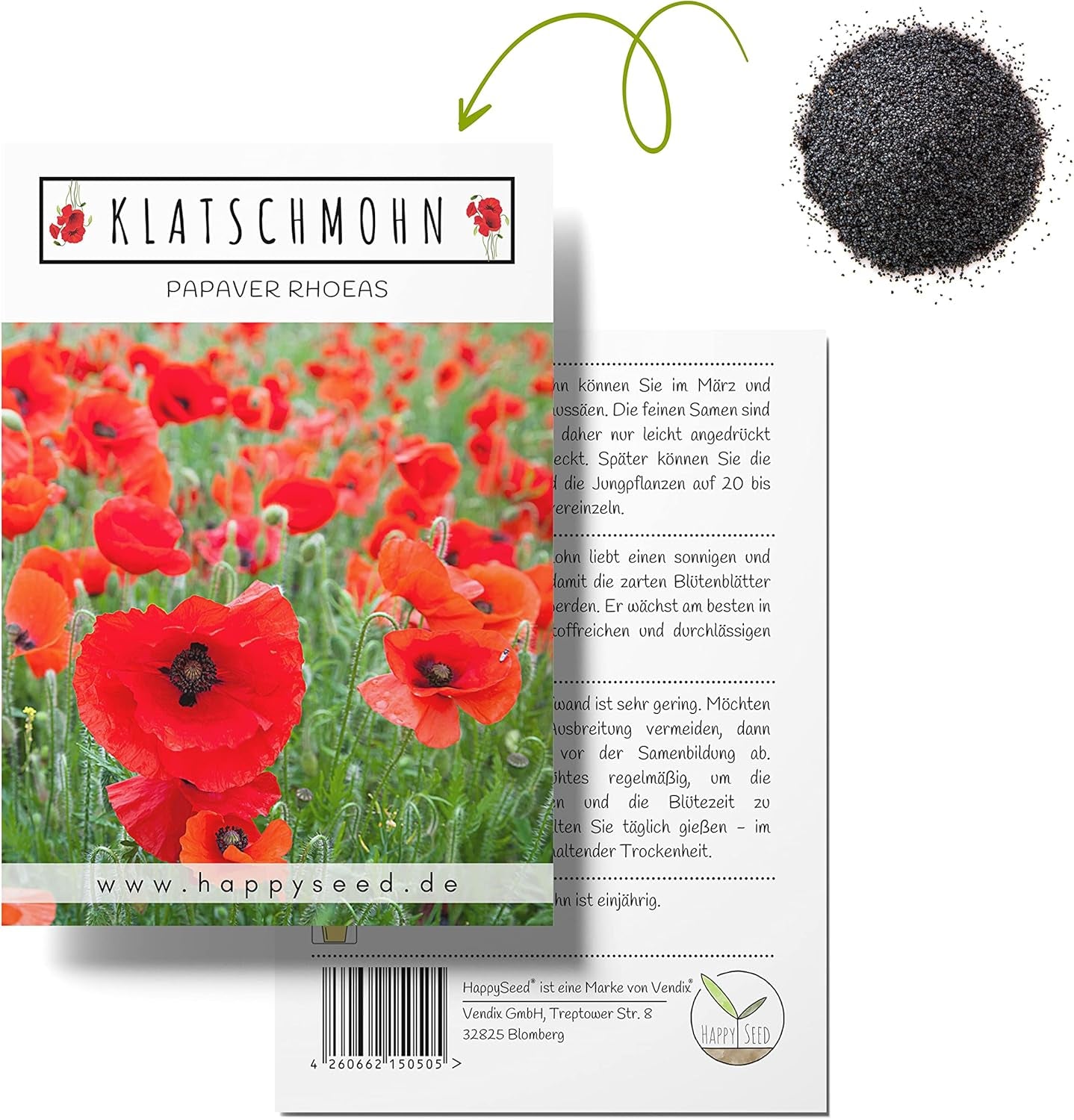 Isländischer Mohnsamen-Mix (Papaver nudicaule) – Wunderschön blühender Mohn mit langer Blütezeit für eine bunte Blumenwiese (Isländischer Mohn)