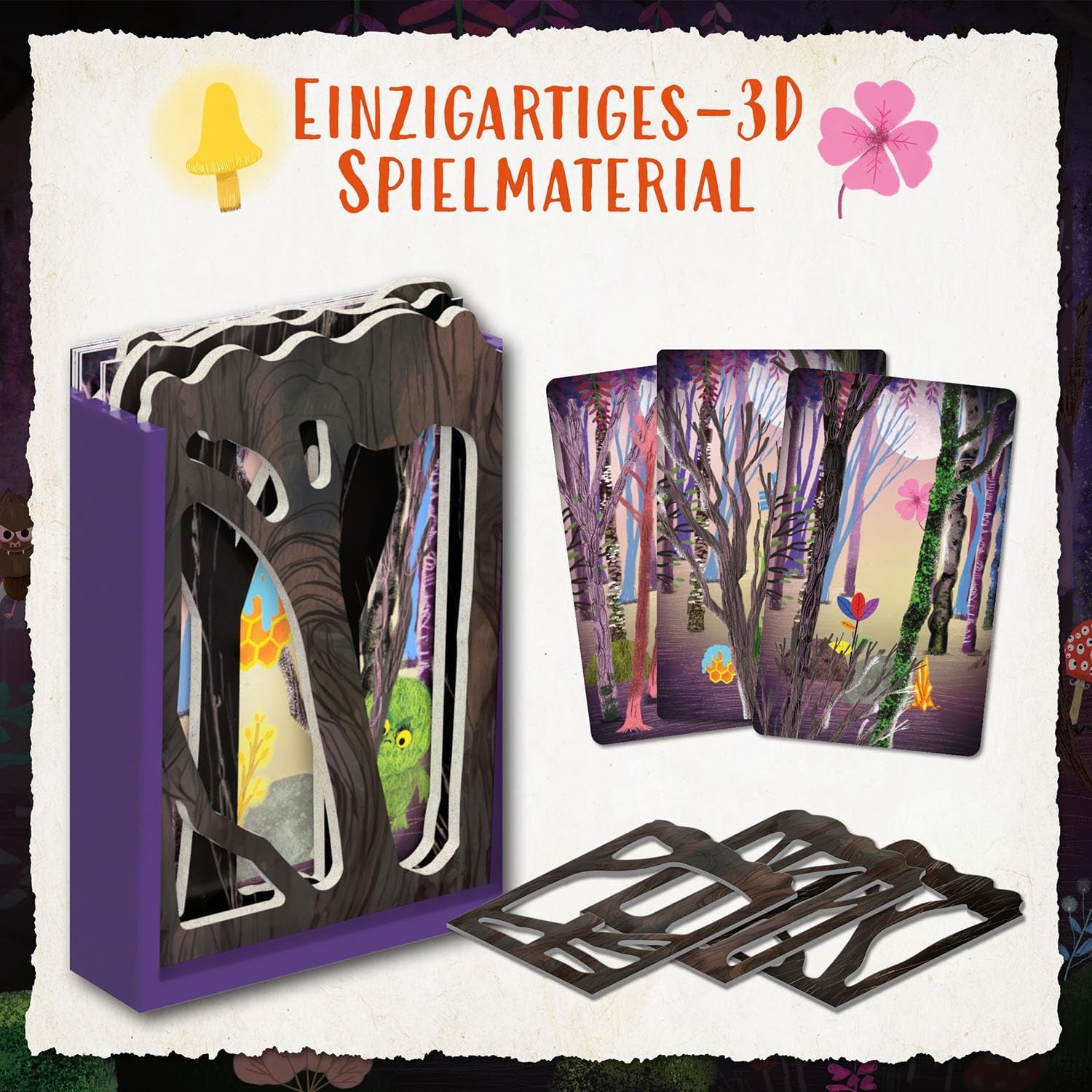 Kosmos 685027 Wald der Schatten, Kooperatives Spiel für 2-4-Jährige ab 7 Jahren, Brettspiel für Kinder, Mit hervorragendem 3D-Material, In 18 Kapiteln mit ca. 15 Minuten Spielzeit