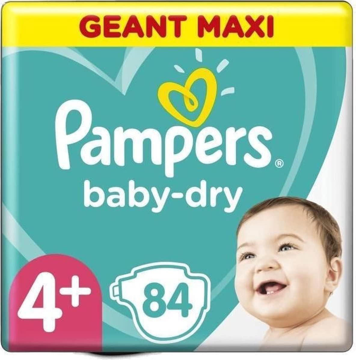 (Versiunea veche), Scutece pentru bebeluși mărimea 4+ (10-15 kg), 84 bucăți
