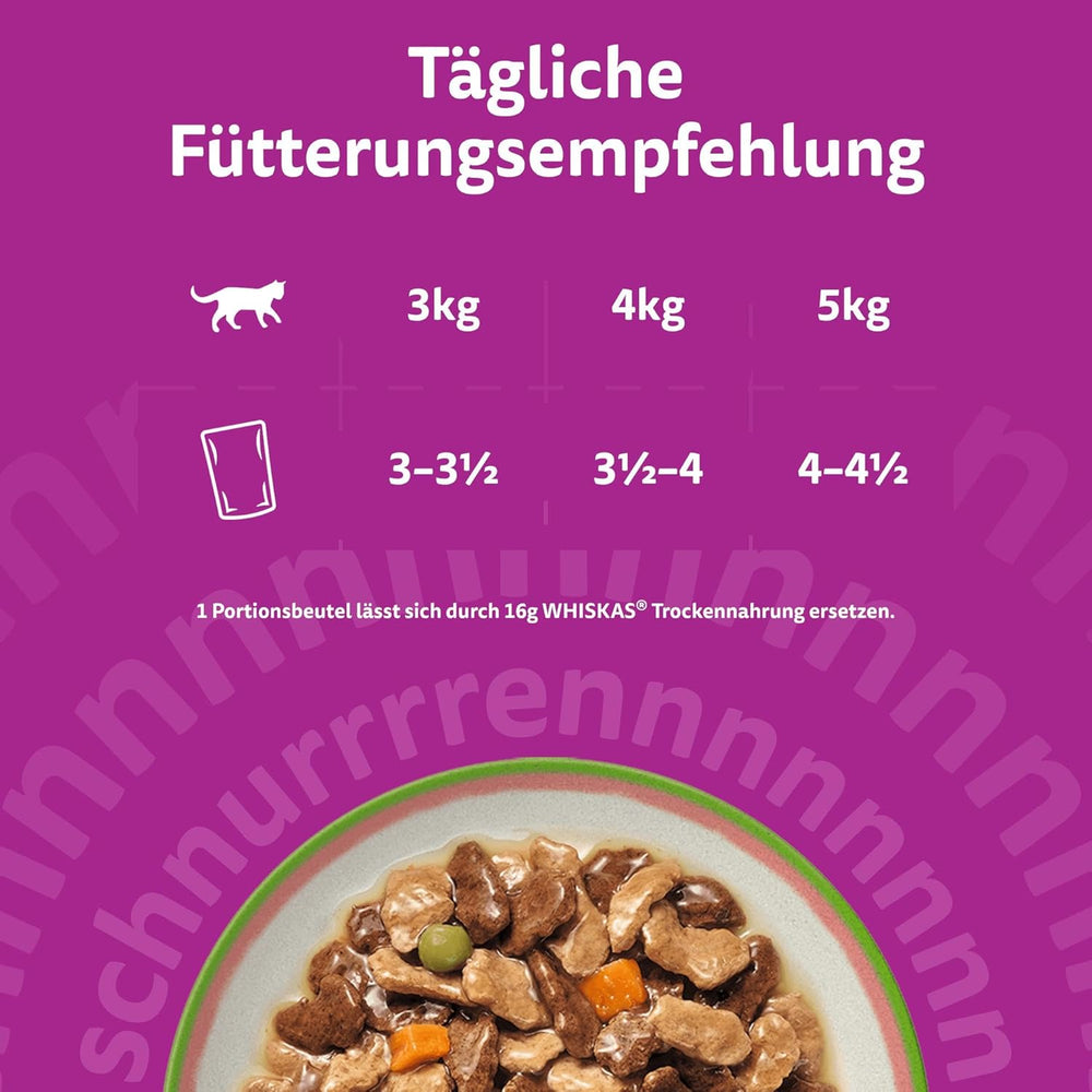 WHISKAS TASTY MIX Nassfutter in Sauce für Katzen 40 x 85g Chef’s Choice