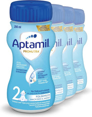 Aptamil Pronutra 2, Folgemilch nach 6 Monaten, trinkfertige Babymilch (4 x 200 ml)