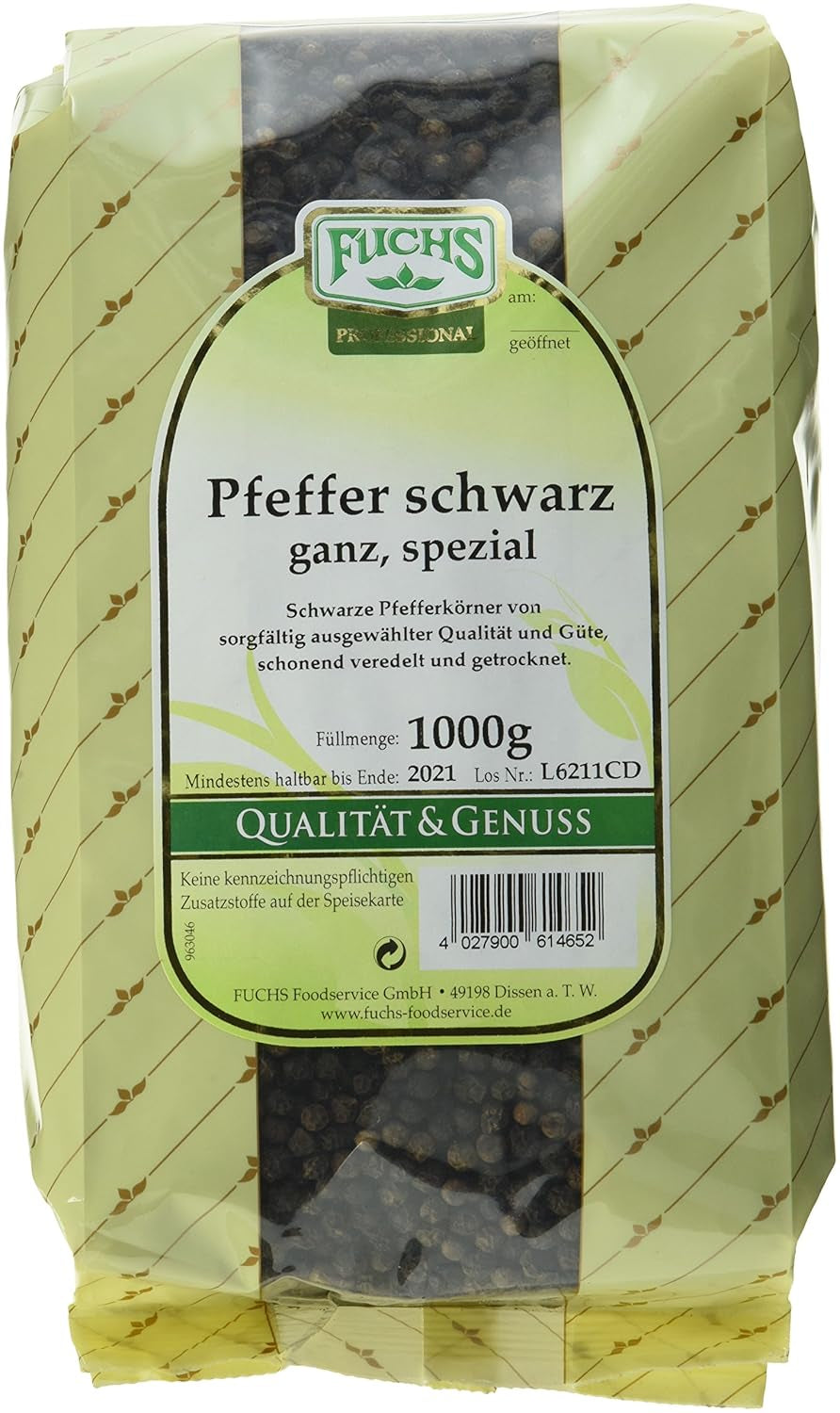 Fuchs Pfeffer schwarz ganz spezial (1 x 1 kg) | 1. Packung
