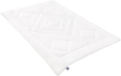 Irisette Noblesse Bettdecke für alle Jahreszeiten – Made in Germany – Bettbezug aus reiner Baumwolle, 135 x 200 cm, Öko-Tex-zertifiziert. Steppdecken und Bettdecken Naty Shop Single 135 cm x 200 cm Mono